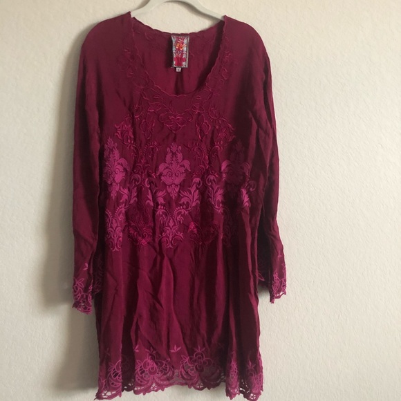 Johnny Was Long Sleeve Embroidered Dress - Picture 2 of 6